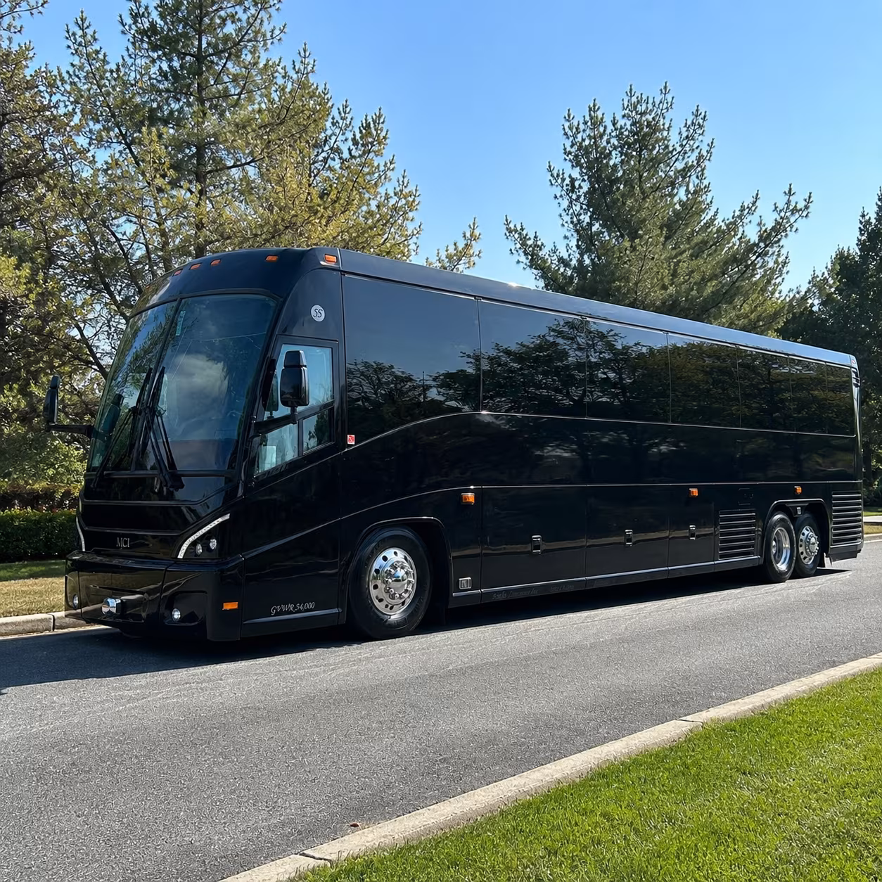 norfolk charter bus services exterior